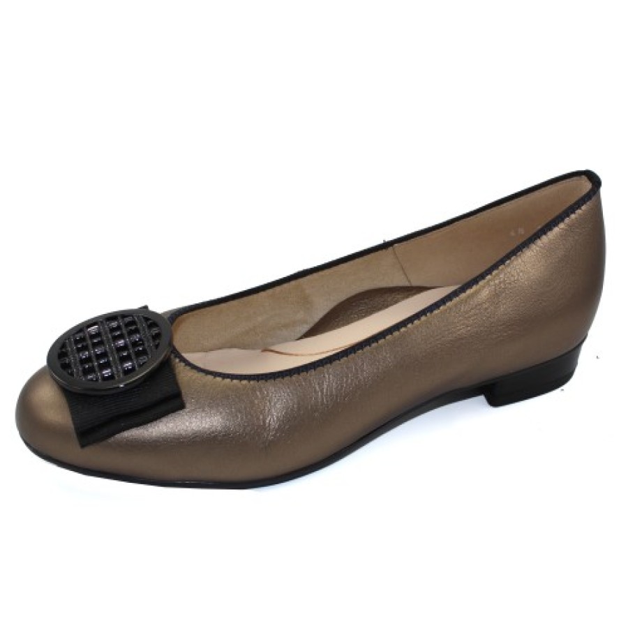 Women'S Ara Pumps | Ara Women'S Bambi In Taiga Metallic Leather