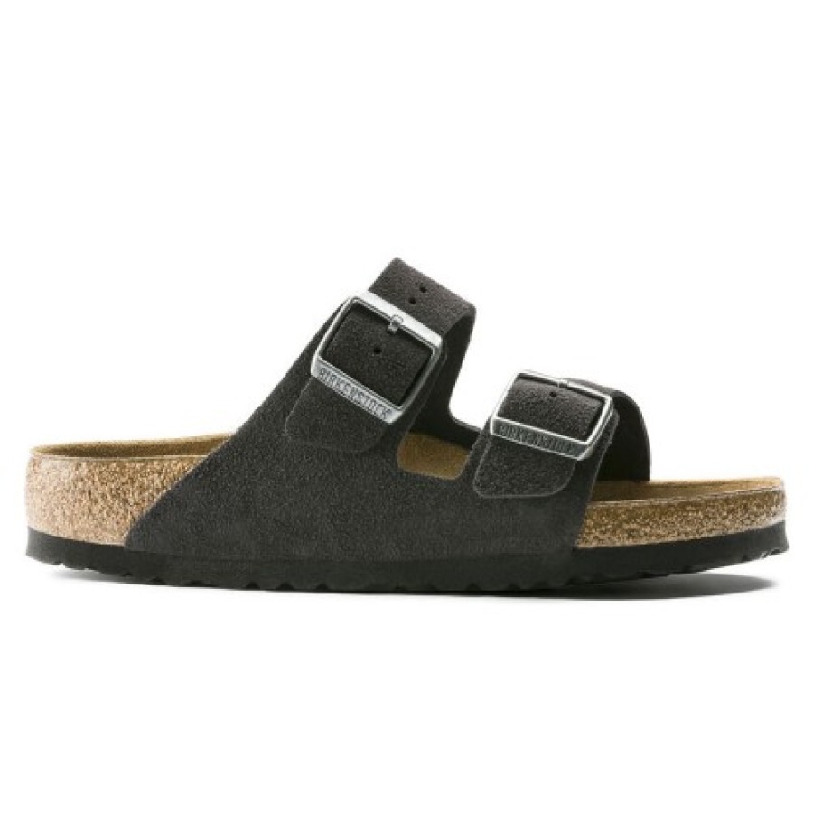 Women'S Birkenstock Women'S New Arrivals | Birkenstock Women'S Arizona Soft Footbed In Velvet Gray Suede