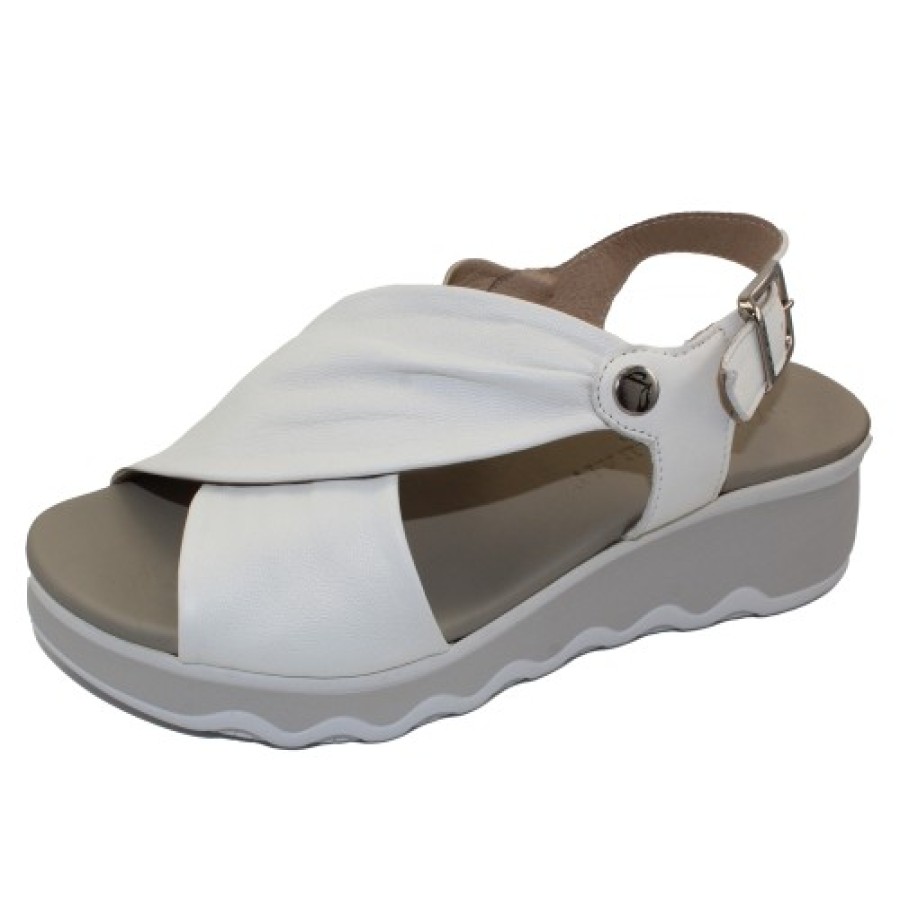 Women'S Paula Urban Wedges | Paula Urban Women'S 5-403 In White Smooth Leather