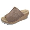 Women'S Mephisto Platforms | Mephisto Women'S Giuletta In Light Taupe Velcalf Premium 12218