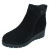 Women'S Valdini Zippers | Valdini Women'S Vera Wp In Black Waterproof Suede