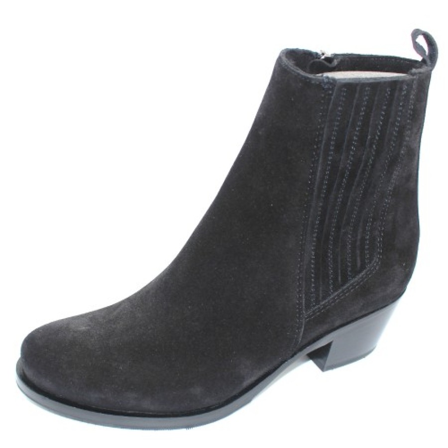 Women'S La Canadienne Warm Lining | La Canadienne Women'S Princeton In Black Waterproof Suede