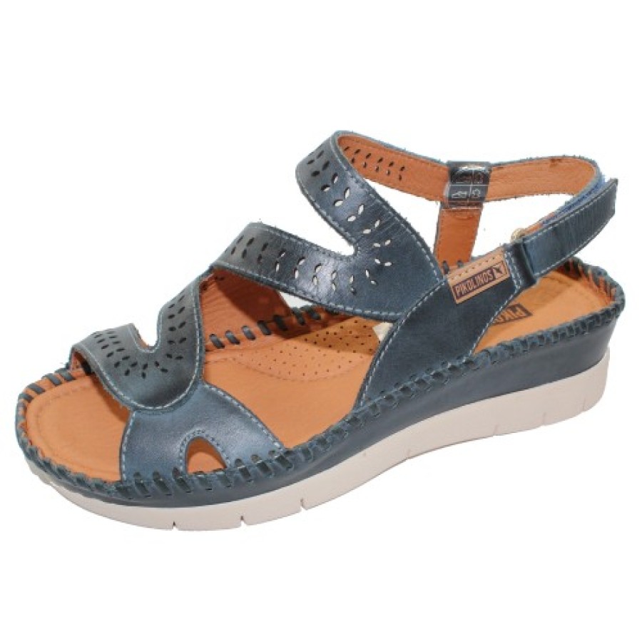 Women'S Pikolinos Back Straps | Pikolinos Women'S Altea W7N-0630 In Ocean Calfskin Leather