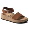 Women'S Birkenstock Footbed | Birkenstock Women'S Glenda By Papillio In Pecan Nubuck/Textile