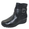 Women'S Mephisto Boots & Booties | Mephisto Women'S Avril In Black Silk Leather 7000