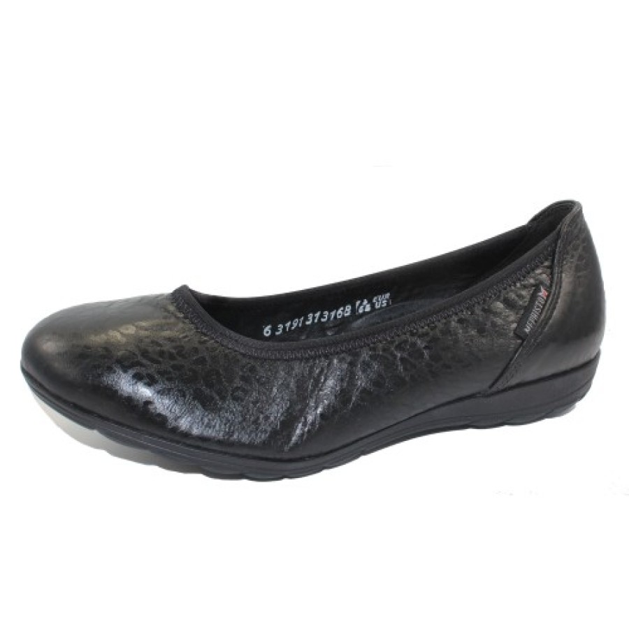 Women'S Mephisto Slip Ons | Mephisto Women'S Emilie In Black Comet 22100