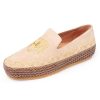 Women'S Yes Brand Shoes Slip Ons | Yes Brand Shoes Women'S Cora In Cognac Kid Suede/Brown Woven Leather