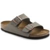 Women'S Birkenstock Footbed | Birkenstock Women'S Arizona In Stone Birkibuc