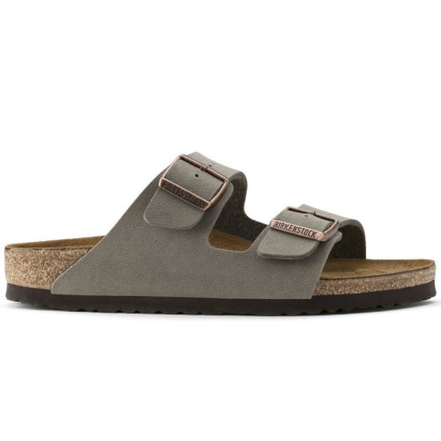 Women'S Birkenstock Footbed | Birkenstock Women'S Arizona In Stone Birkibuc