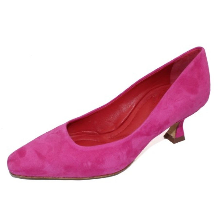 Women'S Pas De Rouge Heels | Pas De Rouge Women'S Julia 4451 In Magenta Suede