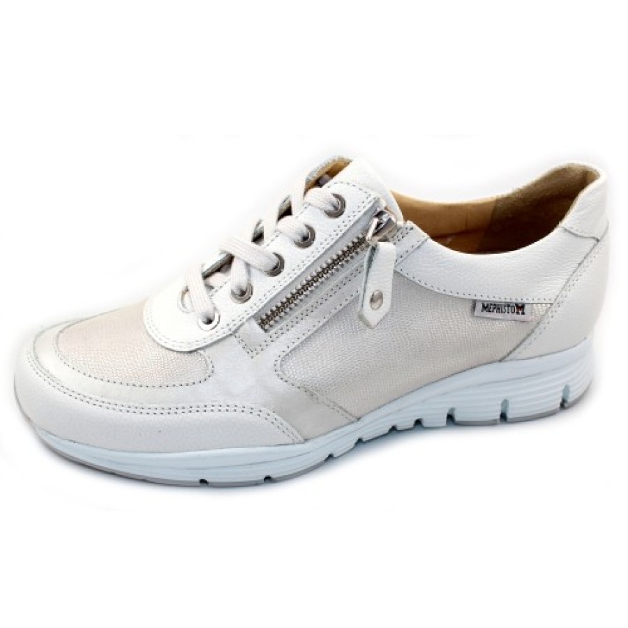 Women'S Mephisto Oxfords | Mephisto Women'S Ylona In White Empire 9230/30/80