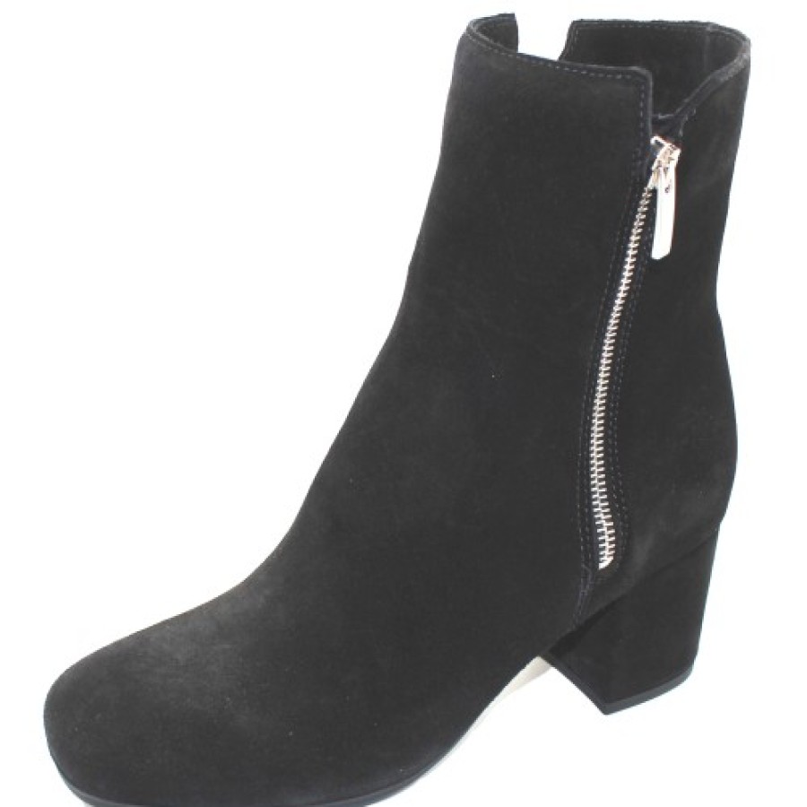 Women'S La Canadienne Warm Lining | La Canadienne Women'S James In Black Waterproof Suede