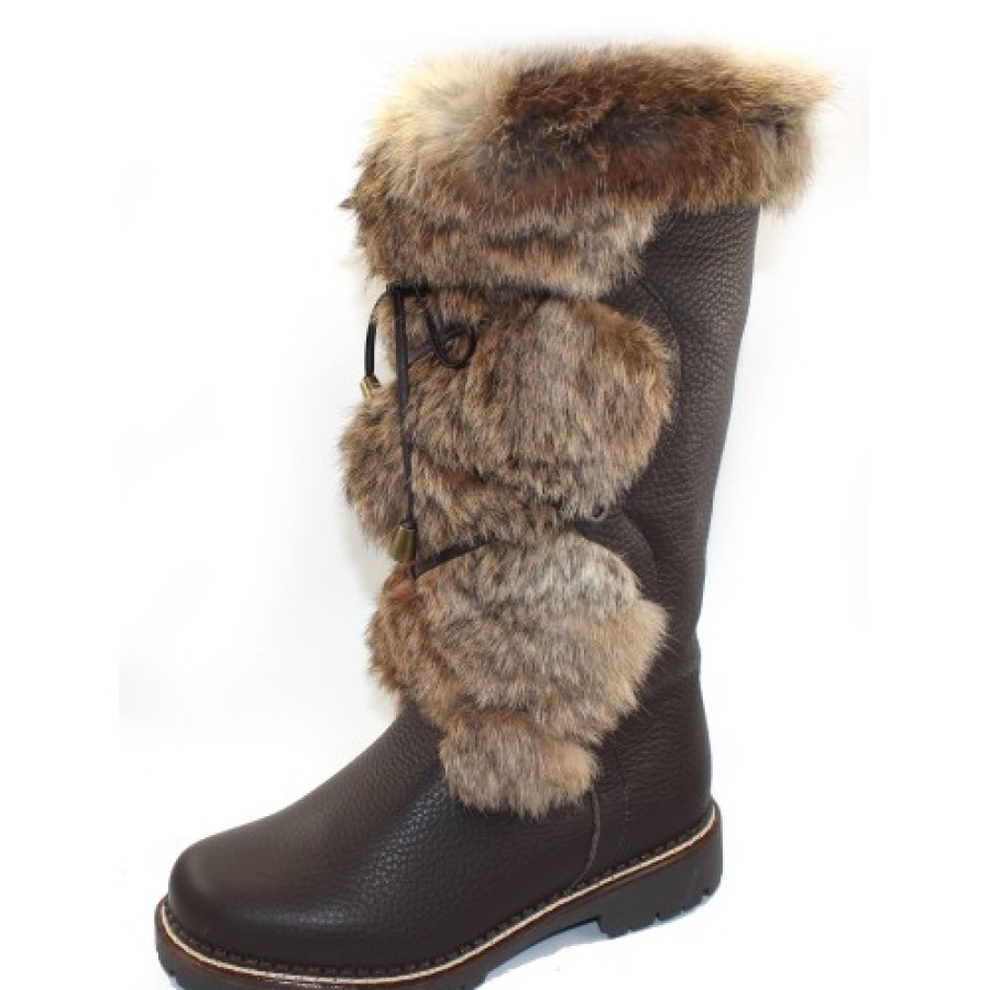 Women'S Regina Boots & Booties | Regina Women'S Sira In Brown Grain Leather/Rabbit