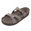 Women'S Mephisto Slides | Mephisto Women'S Hannel In Light Grey Nubuck 6005