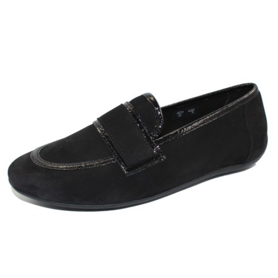 Women'S Arche Mocs | Arche Women'S Fannhy In Noir Nubuck/Lakli