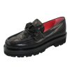 Women'S Pas De Rouge Slip Ons | Pas De Rouge Women'S Marta 3701 In Black Leather