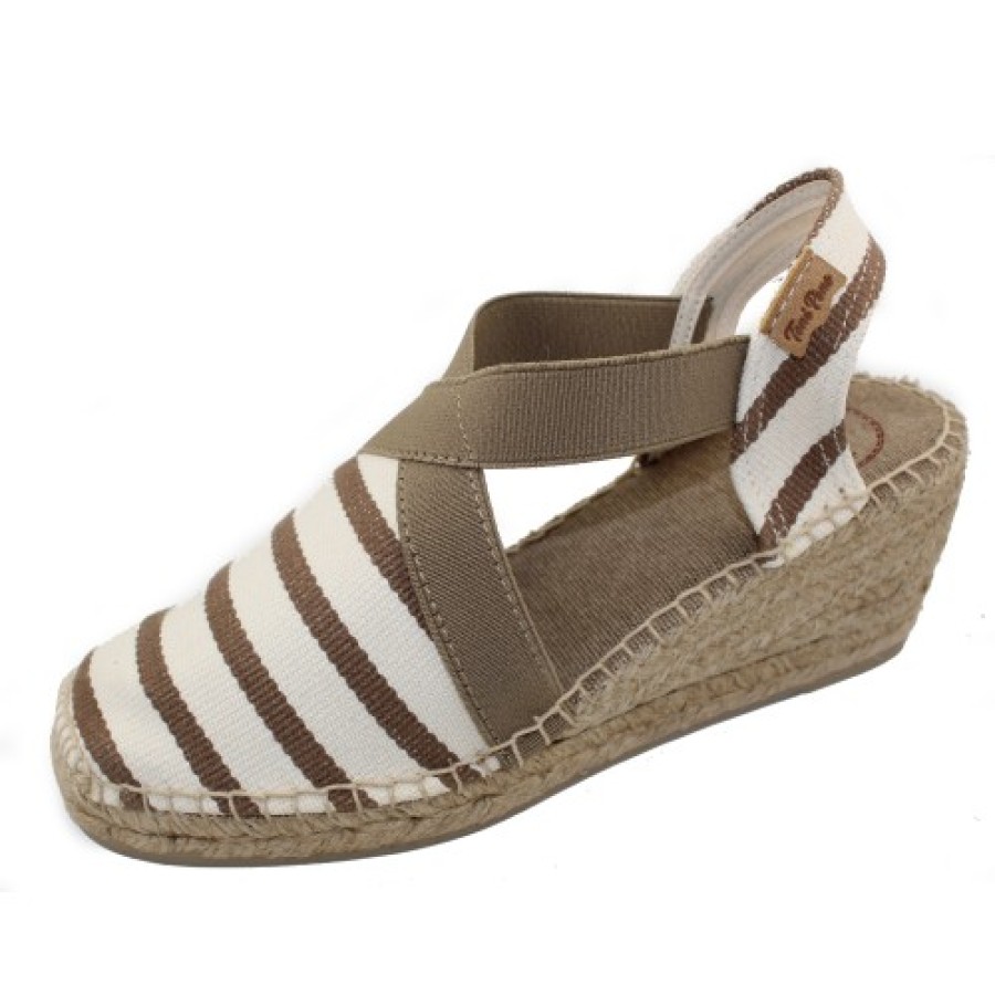 Women'S Toni Pons Wedges | Toni Pons Women'S Tarbes In Ecru/Stone Canvas