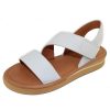 Women'S Yes Brand Shoes Back Straps | Yes Brand Shoes Women'S Nebula In White Plonge Leather