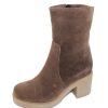 Women'S La Canadienne Mid Calf Boots | La Canadienne Women'S Zed In Stone Oiled Waterproof Suede