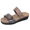 Women'S Naot Footbed | Naot Women'S Althea In Mixed Metallic Leather/Radiant Copper