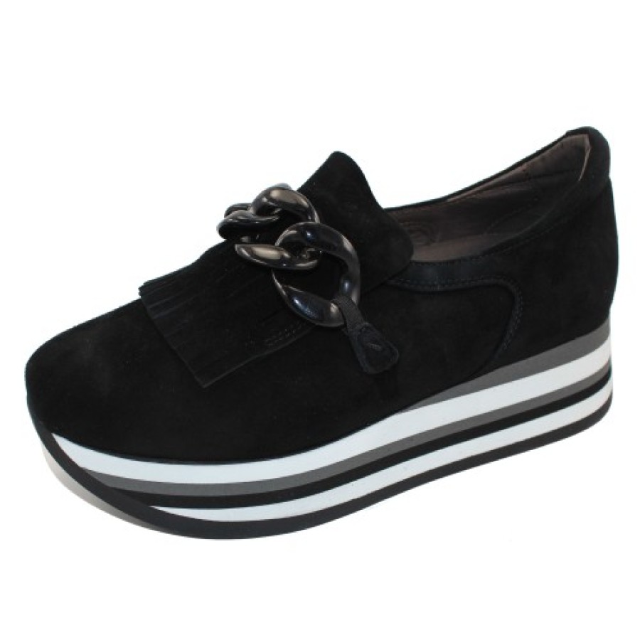 Women'S Softwaves Fashion | Softwaves Women'S Adaya 7.78.08W In Black Velour Suede