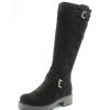 Women'S La Canadienne Boots & Booties | La Canadienne Women'S Carson In Black Waterproof Suede