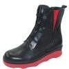 Women'S Wolky Waterproof | Wolky Women'S Akita Wr In Black/Red Savana Leather