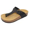 Women'S Plakton Footbed | Plakton Women'S 341671 In Black Apure Oiled Leather