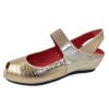 Women'S Pas De Rouge Wedges | Pas De Rouge Women'S Silvia R918 In Platino Lizard Printed/Crinkle Patent Leather