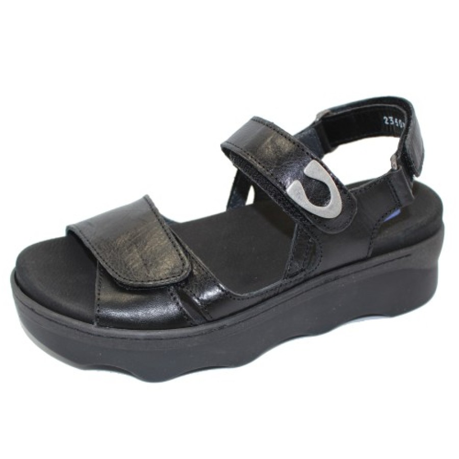 Women'S Wolky Walking | Wolky Women'S Medusa In Black Leather