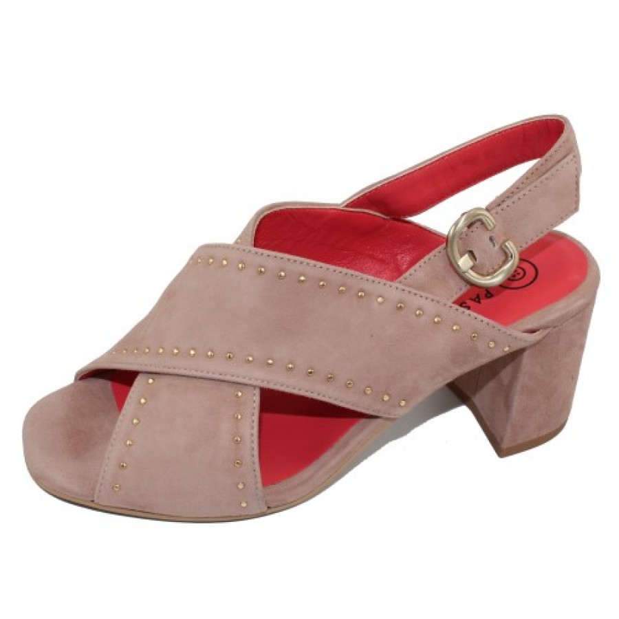 Women'S Pas De Rouge Back Straps | Pas De Rouge Women'S Fleur 2330 In Onice Suede