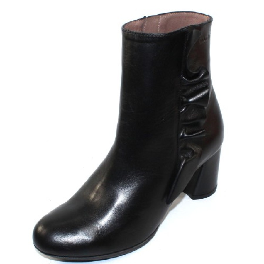 Women'S Wonders Mid Calf Boots | Wonders Women'S I-6867 In Black Iseo Leather