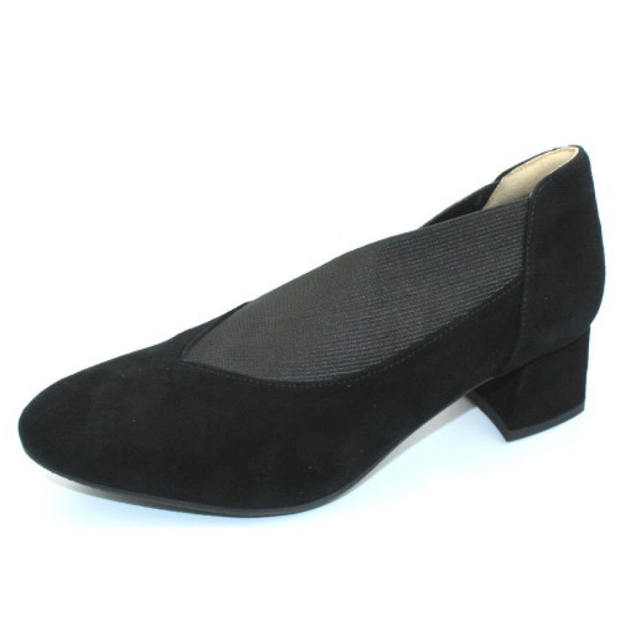 Women'S Bella Comforto Pumps | Bella Comforto Women'S Roxy 20.05.02 In Black Velour Suede