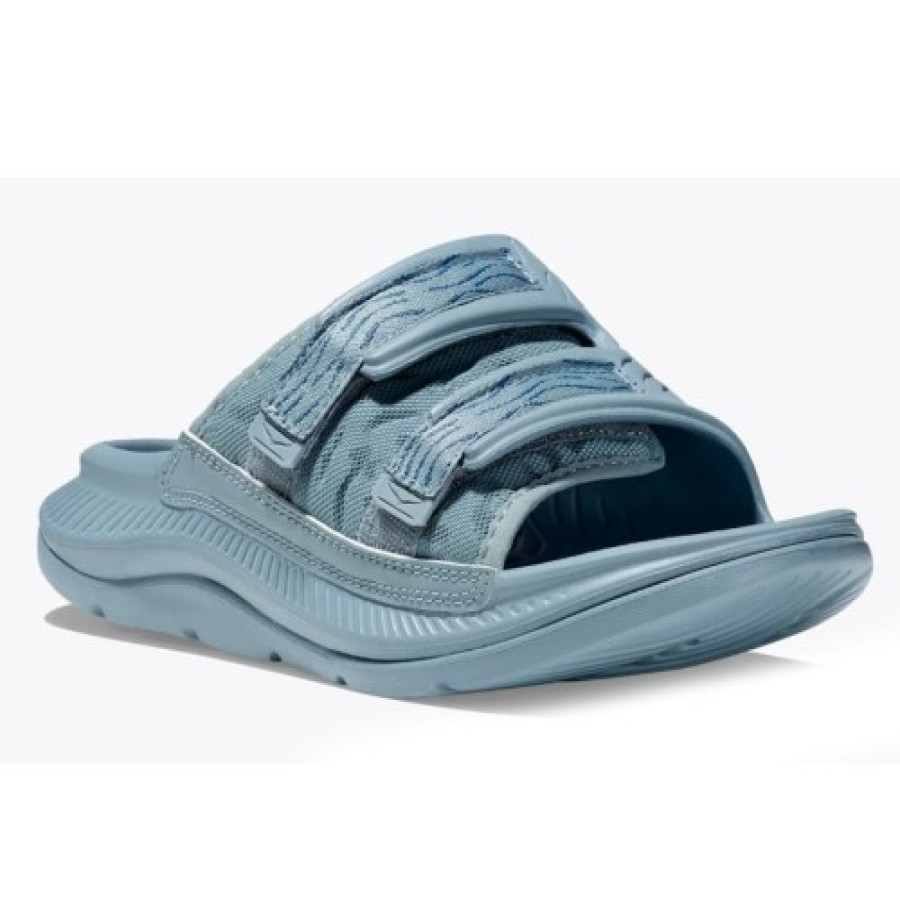 Women'S Hoka One One Wedges | Hoka One One Women'S Ora Luxe In Stone Blue/Bluesteel