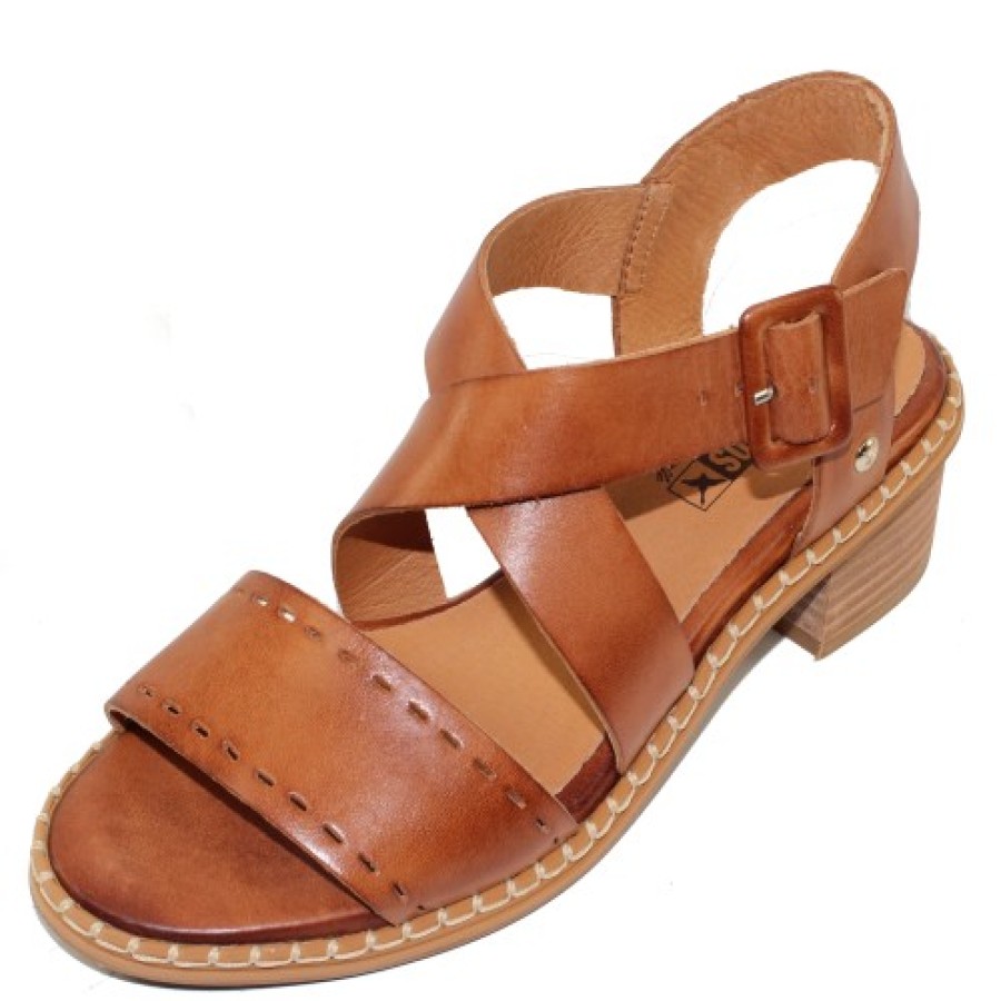 Women'S Pikolinos Heels | Pikolinos Women'S Blanes W3H-1892 In Brandy Calfkin Leather