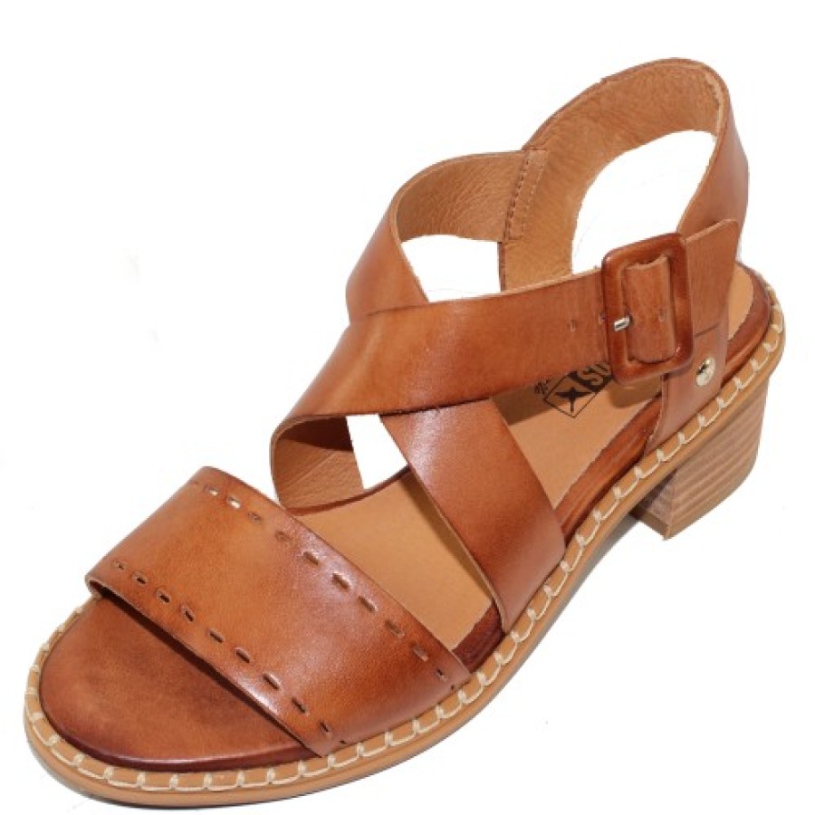 Women'S Pikolinos Back Straps | Pikolinos Women'S Blanes W3H-1892 In Brandy Calfkin Leather