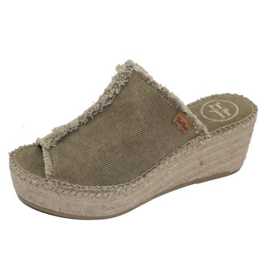 Women'S Toni Pons Platforms | Toni Pons Women'S Itaca In Khaki Canvas