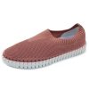 Women'S Eric Michael Slip Ons | Eric Michael Women'S Lucy In Pink Knit/Nubuck