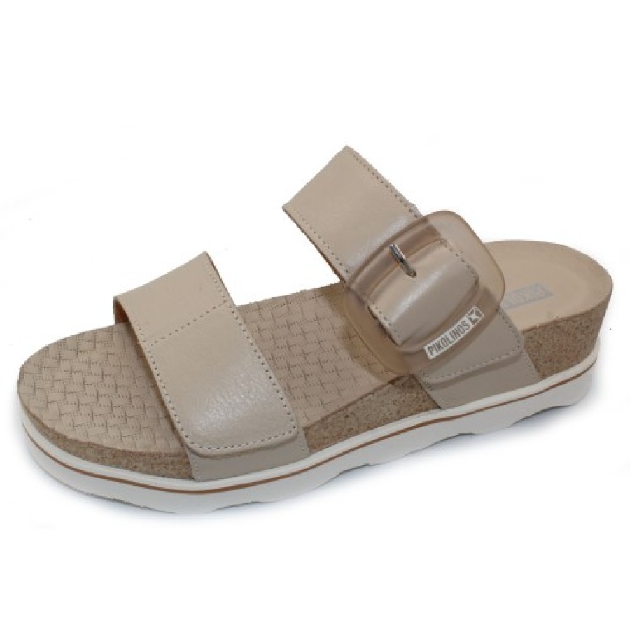 Women'S Pikolinos Travel | Pikolinos Women'S Menorca W6E-0596 In Marfil Calfskin Leather