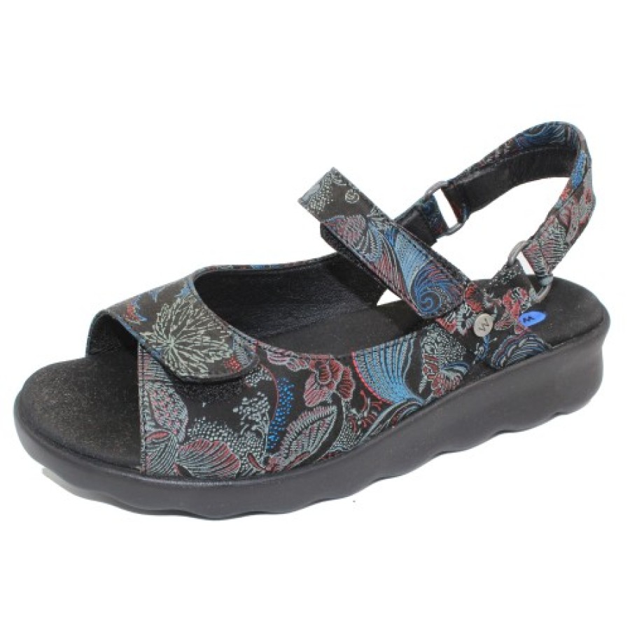 Women'S Wolky Wedges | Wolky Women'S Pichu In Black/Blue Congo Suede