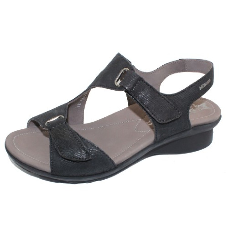 Women'S Mephisto Back Straps | Mephisto Women'S Paris In Black Artesia 8100