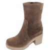 Women'S La Canadienne Waterproof | La Canadienne Women'S Zed In Stone Oiled Waterproof Suede