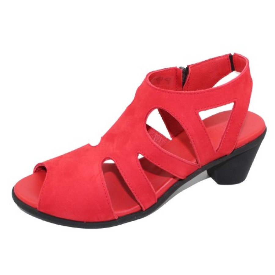 Women'S Arche Back Straps | Arche Women'S Sorako In Feu Nubuck - Red