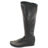 Women'S Arche Full Shaft Boots | Arche Women'S Barkya In Noir Cerf/Belusa Leather