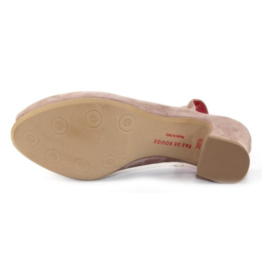 Women'S Pas De Rouge Pumps | Pas De Rouge Women'S Milly 2353 In Onice Tan Suede