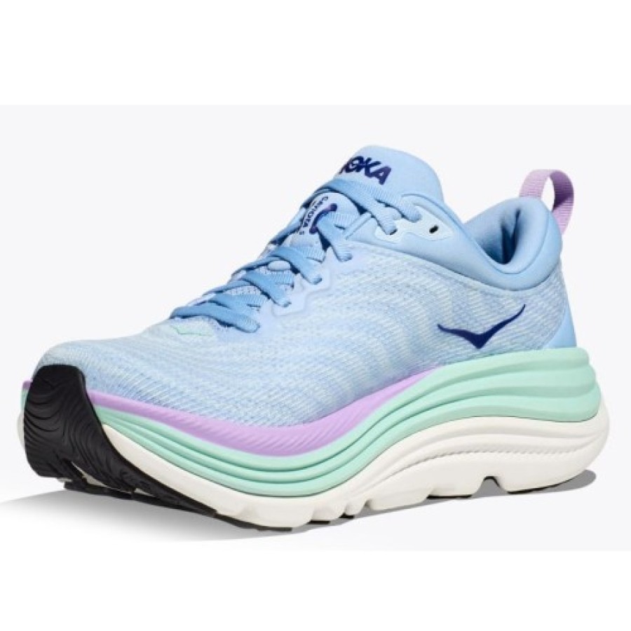 Women'S Hoka One One Walking | Hoka One One Women'S Gaviota 5 In Airy Blue/Sunlit Ocean