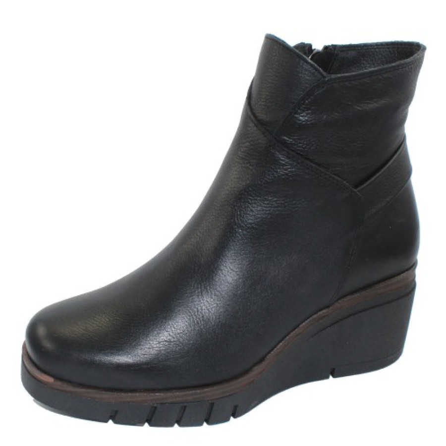 Women'S Paula Urban Boots & Booties | Paula Urban Women'S 10-1142 In Black Texas Leather