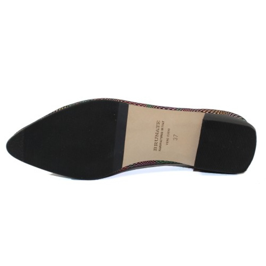 Women'S Brunate Slip Ons | Brunate Women'S 01N-10526 In Vasa Strobo Multi Irredescent Leather