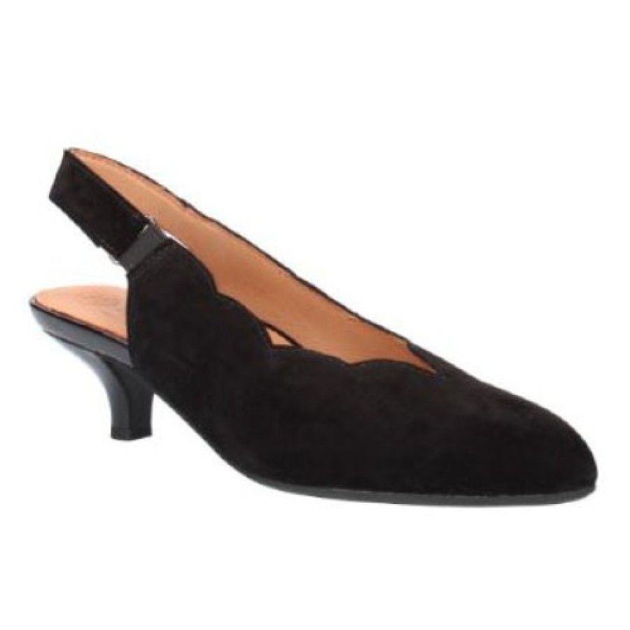 Women'S Lamour Des Pieds Pumps | Lamour Des Pieds Women'S Hulda In Black Kid Suede