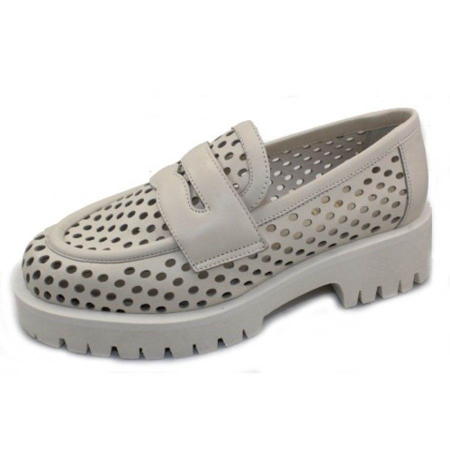 Women'S La Canadienne Slip Ons | La Canadienne Women'S Belford In White Leather